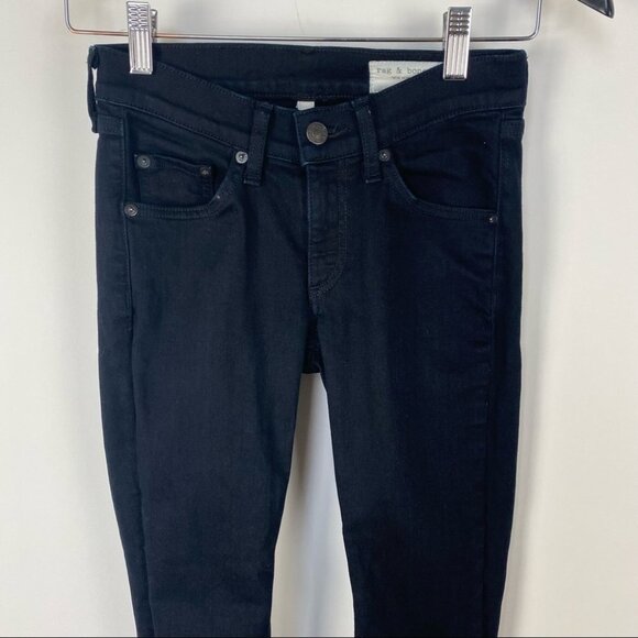 rag & bone | Capri Skinny in Blue/Black‎ Coal Wash - Picture 3 of 12